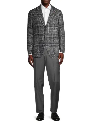 Isaia Men's Sanita Wool Dress Pants - Dark Grey - Size 34 | Thumbnail 2 Isaia Men's Sanita Wool Dress Pants - Dark Grey - Size 34 | Thumbnail 2