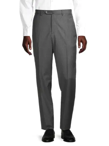 Isaia Men's Sanita Wool Dress Pants - Dark Grey - Size 34 | Thumbnail 3 Isaia Men's Sanita Wool Dress Pants - Dark Grey - Size 34 | Thumbnail 3