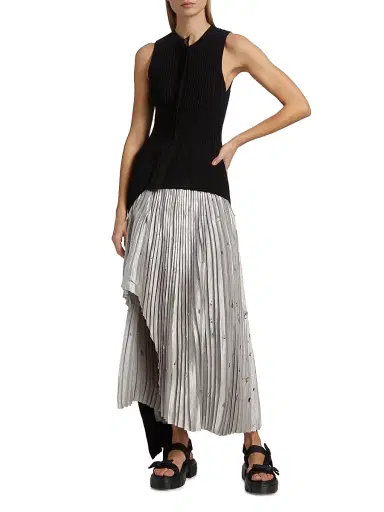 Jason Wu Collection Women's Asymmetrical Rib-knit Sweater Vest - Black | Thumbnail 3 Jason Wu Collection Women's Asymmetrical Rib-knit Sweater Vest - Black | Thumbnail 3