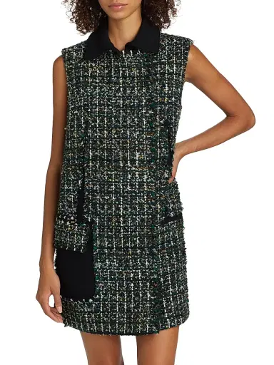 Jason Wu Collection Women's Collared Tweed Minidress | Thumbnail 3 Jason Wu Collection Women's Collared Tweed Minidress | Thumbnail 3