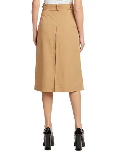MOSCHINO Women's Trench-Style Belted Midi Skirt - Beige | Thumbnail 5 MOSCHINO Women's Trench-Style Belted Midi Skirt - Beige | Thumbnail 5