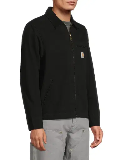 Carhartt WIP Men's OG Detroit Cotton Jacket - Black - Size XXL | Thumbnail 4 Carhartt WIP Men's OG Detroit Cotton Jacket - Black - Size XXL | Thumbnail 4