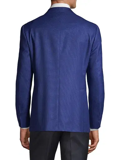 Canali Men's Wool Sport Coat - High Blue - Size 44 | Thumbnail 5 Canali Men's Wool Sport Coat - High Blue - Size 44 | Thumbnail 5