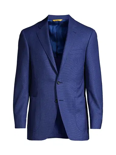 Canali Men's Wool Sport Coat - High Blue - Size 44 | Thumbnail 1 Canali Men's Wool Sport Coat - High Blue - Size 44 | Thumbnail 1