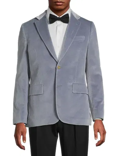 Paul Smith Men's Tailored Fit Two-Button Jacket - Light Blue - Size 38 | Thumbnail 3 Paul Smith Men's Tailored Fit Two-Button Jacket - Light Blue - Size 38 | Thumbnail 3