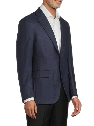 Canali Men's Solid Silk-Cashmere Sport Coat - Dark Blue - Size 42 | Thumbnail 4 Canali Men's Solid Silk-Cashmere Sport Coat - Dark Blue - Size 42 | Thumbnail 4