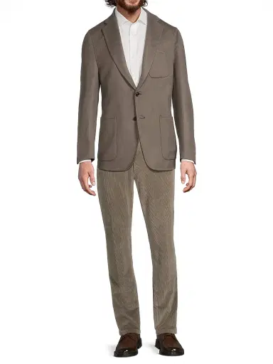 Canali Men's Double Blazer Jacket - Brown | Thumbnail 2 Canali Men's Double Blazer Jacket - Brown | Thumbnail 2