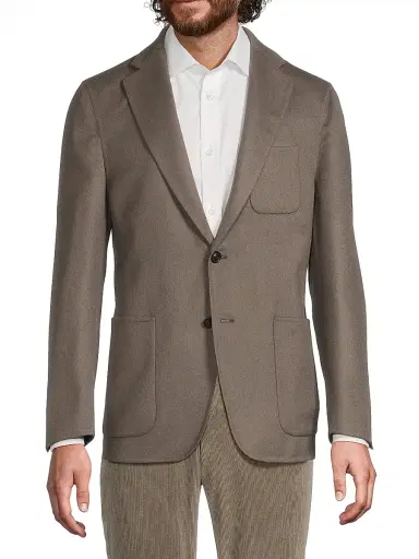 Canali Men's Double Blazer Jacket - Brown | Thumbnail 3 Canali Men's Double Blazer Jacket - Brown | Thumbnail 3