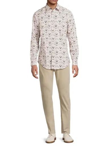 Paul Smith Men's Printed Regular Fit Shirt | Thumbnail 2 Paul Smith Men's Printed Regular Fit Shirt | Thumbnail 2