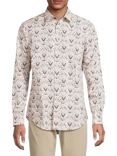 Paul Smith Men's Printed Regular Fit Shirt | Thumbnail 3 Paul Smith Men's Printed Regular Fit Shirt | Thumbnail 3
