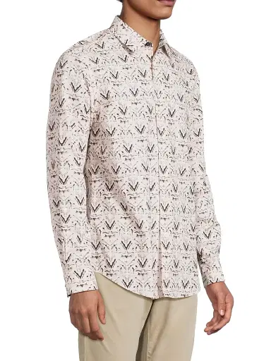 Paul Smith Men's Printed Regular Fit Shirt | Thumbnail 4 Paul Smith Men's Printed Regular Fit Shirt | Thumbnail 4