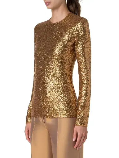 Akris Women's Sequined Jersey Top | Thumbnail 4 Akris Women's Sequined Jersey Top | Thumbnail 4