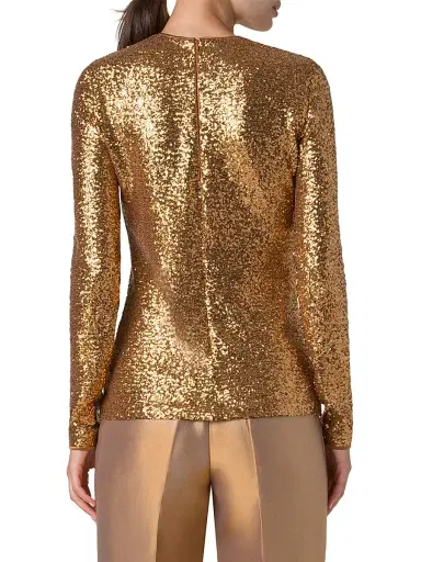 Akris Women's Sequined Jersey Top | Thumbnail 5 Akris Women's Sequined Jersey Top | Thumbnail 5