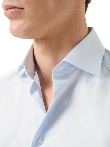 Eton Men's Slim-Fit Elevated Twill Shirt - Blue | Thumbnail 5 Eton Men's Slim-Fit Elevated Twill Shirt - Blue | Thumbnail 5
