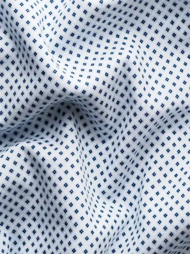 Eton Men's Slim-Fit Neat Medallion 4Flex Shirt - Blue | Thumbnail 8 Eton Men's Slim-Fit Neat Medallion 4Flex Shirt - Blue | Thumbnail 8