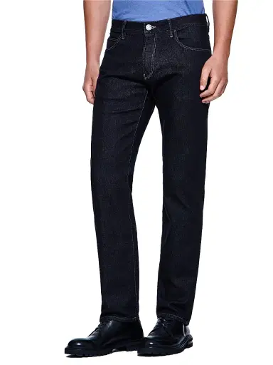 Giorgio Armani Men's Five-Pocket Slim Straight-Leg Jeans | Thumbnail 3 Giorgio Armani Men's Five-Pocket Slim Straight-Leg Jeans | Thumbnail 3