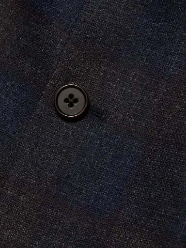 Emporio Armani Men's Patch Pocket Plaid Wool Sport Coat - Navy - Size 42 | Thumbnail 7 Emporio Armani Men's Patch Pocket Plaid Wool Sport Coat - Navy - Size 42 | Thumbnail 7