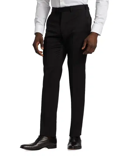 Emporio Armani Men's Classic Wool Trousers | Thumbnail 4 Emporio Armani Men's Classic Wool Trousers | Thumbnail 4