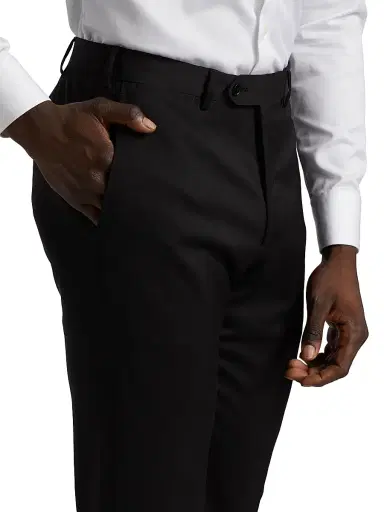 Emporio Armani Men's Classic Wool Trousers | Thumbnail 6 Emporio Armani Men's Classic Wool Trousers | Thumbnail 6