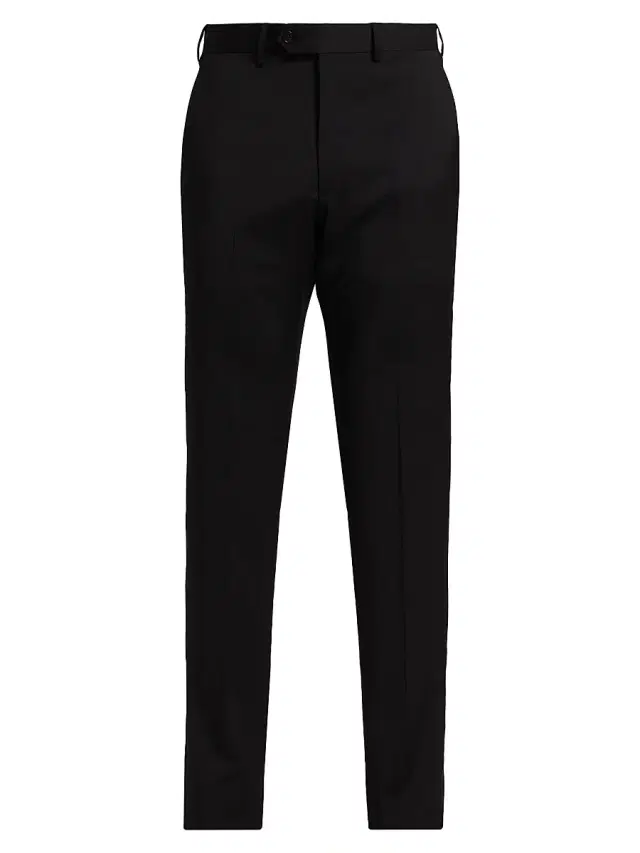 Men's Classic Wool Trousers - Black Men's Classic Wool Trousers - Black