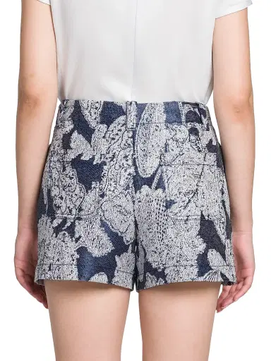 Giorgio Armani Women's Floral Jacquard Shorts | Thumbnail 5 Giorgio Armani Women's Floral Jacquard Shorts | Thumbnail 5