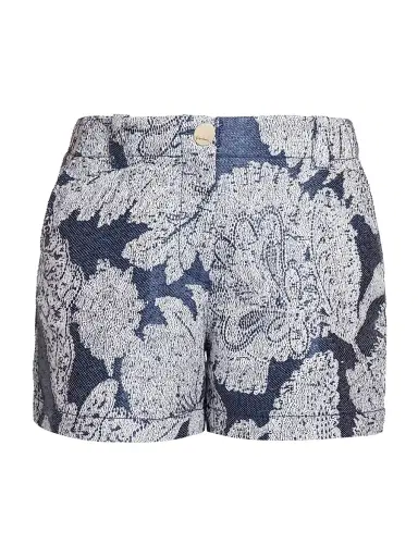 Giorgio Armani Women's Floral Jacquard Shorts | Thumbnail 1 Giorgio Armani Women's Floral Jacquard Shorts | Thumbnail 1