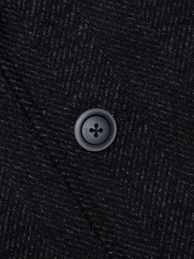 Herno Men's Herringbone Wool-Blend Coat - Blue Navy | Thumbnail 8 Herno Men's Herringbone Wool-Blend Coat - Blue Navy | Thumbnail 8