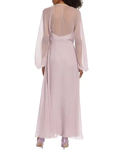 Giorgio Armani Women's Blouson Zip-Front Silk Gown | Thumbnail 5 Giorgio Armani Women's Blouson Zip-Front Silk Gown | Thumbnail 5