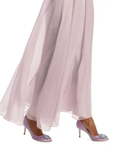 Giorgio Armani Women's Blouson Zip-Front Silk Gown | Thumbnail 6 Giorgio Armani Women's Blouson Zip-Front Silk Gown | Thumbnail 6