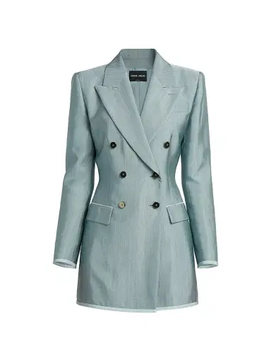 Giorgio Armani Women's Double-Breasted Jacket | Thumbnail 1 Giorgio Armani Women's Double-Breasted Jacket | Thumbnail 1