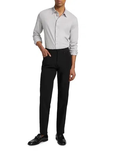 Emporio Armani Men's Techno 5-Pocket Pants - Black | Thumbnail 2 Emporio Armani Men's Techno 5-Pocket Pants - Black | Thumbnail 2