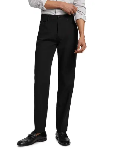 Emporio Armani Men's Techno 5-Pocket Pants - Black | Thumbnail 3 Emporio Armani Men's Techno 5-Pocket Pants - Black | Thumbnail 3
