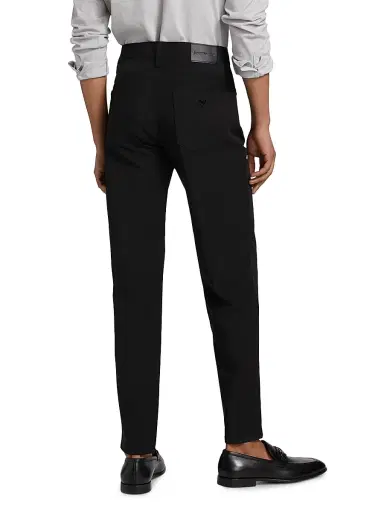 Emporio Armani Men's Techno 5-Pocket Pants - Black | Thumbnail 5 Emporio Armani Men's Techno 5-Pocket Pants - Black | Thumbnail 5