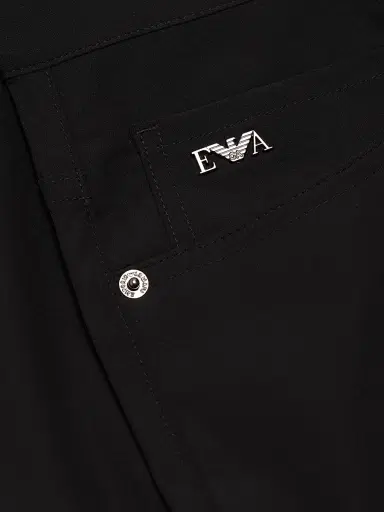 Emporio Armani Men's Techno 5-Pocket Pants - Black | Thumbnail 7 Emporio Armani Men's Techno 5-Pocket Pants - Black | Thumbnail 7