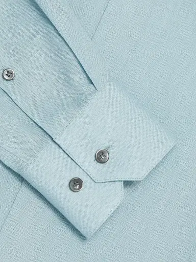 Giorgio Armani Men's Linen Button-Front Shirt | Thumbnail 7 Giorgio Armani Men's Linen Button-Front Shirt | Thumbnail 7
