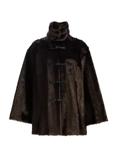 RÓHE Women's Toggle Faux-Fur Short Coat | Thumbnail 1 RÓHE Women's Toggle Faux-Fur Short Coat | Thumbnail 1