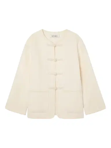 Róhe Women's Double-Faced Wool Jacket - Offwhite | Thumbnail 1 Róhe Women's Double-Faced Wool Jacket - Offwhite | Thumbnail 1