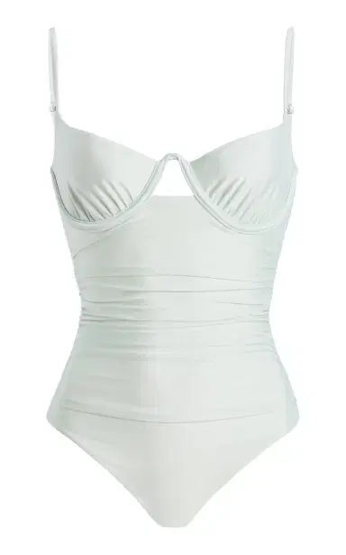 Simkhai Laine Ruched One-Piece Swimsuit | Thumbnail 5 Simkhai Laine Ruched One-Piece Swimsuit | Thumbnail 5