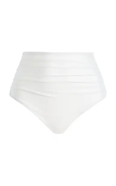 Simkhai Teya High-Rise Ruched Bikini Bottoms | Thumbnail 5 Simkhai Teya High-Rise Ruched Bikini Bottoms | Thumbnail 5