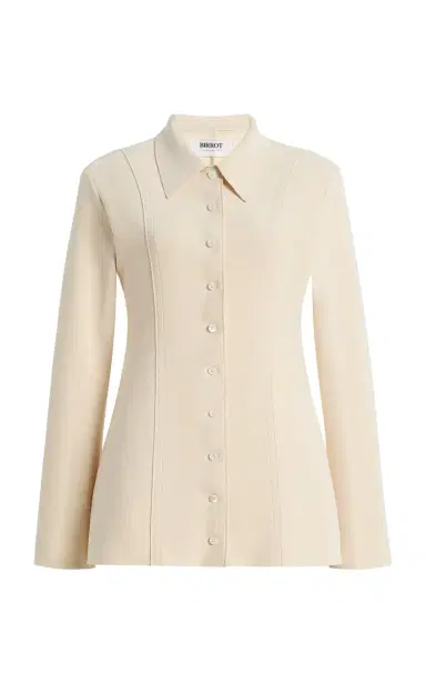 BIRROT Exclusive Lay2 Fitted Crepe Shirt | Thumbnail 1 BIRROT Exclusive Lay2 Fitted Crepe Shirt | Thumbnail 1