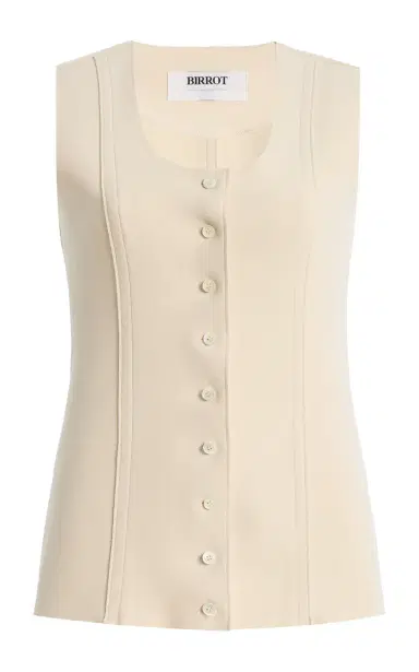 BIRROT Eclusive Lay3 Fitted Crepe Vest | Thumbnail 1 BIRROT Eclusive Lay3 Fitted Crepe Vest | Thumbnail 1