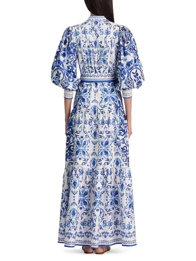Alice + Olivia Women's Cora Tiered Shirtdress - Solstice - Size XL | Thumbnail 5 Alice + Olivia Women's Cora Tiered Shirtdress - Solstice - Size XL | Thumbnail 5