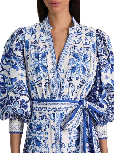 Alice + Olivia Women's Cora Tiered Shirtdress - Solstice - Size XL | Thumbnail 6 Alice + Olivia Women's Cora Tiered Shirtdress - Solstice - Size XL | Thumbnail 6