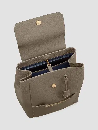 MAISON de SABRÉ Women's Large Leather Soft Backpack - Cashmere Clay | Thumbnail 4 MAISON de SABRÉ Women's Large Leather Soft Backpack - Cashmere Clay | Thumbnail 4