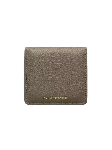 MAISON de SABRÉ Leather Compact Mirror - Cashmere Matcha | Thumbnail 1 MAISON de SABRÉ Leather Compact Mirror - Cashmere Matcha | Thumbnail 1