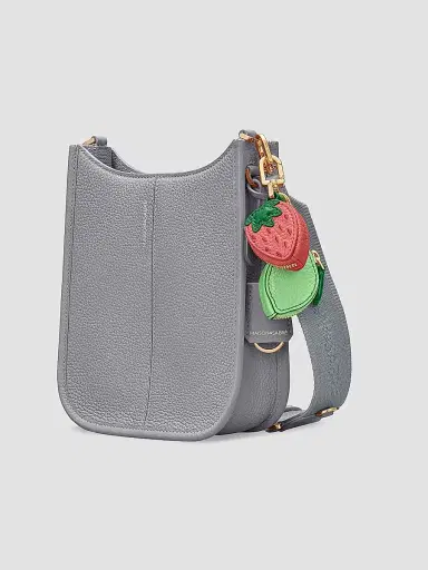 MAISON de SABRÉ Women's Mini Leather Saddle Bag - Dove Grey | Thumbnail 2 MAISON de SABRÉ Women's Mini Leather Saddle Bag - Dove Grey | Thumbnail 2