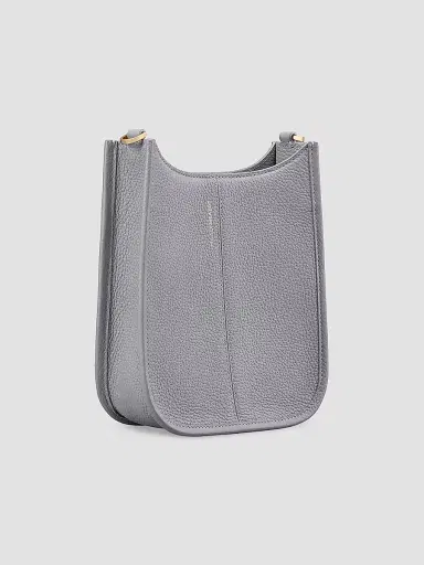 MAISON de SABRÉ Women's Mini Leather Saddle Bag - Dove Grey | Thumbnail 8 MAISON de SABRÉ Women's Mini Leather Saddle Bag - Dove Grey | Thumbnail 8