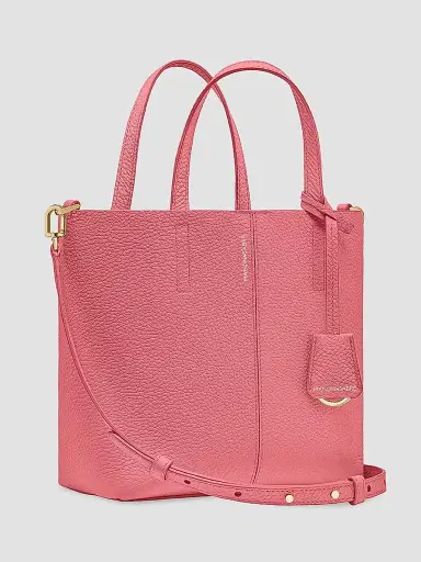 MAISON de SABRÉ Women's Small Leather Soft Tote Bag - Candy Pink | Thumbnail 2 MAISON de SABRÉ Women's Small Leather Soft Tote Bag - Candy Pink | Thumbnail 2