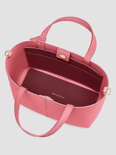 MAISON de SABRÉ Women's Small Leather Soft Tote Bag - Candy Pink | Thumbnail 3 MAISON de SABRÉ Women's Small Leather Soft Tote Bag - Candy Pink | Thumbnail 3