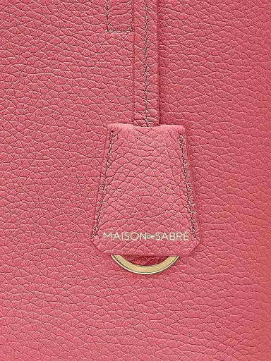 MAISON de SABRÉ Women's Small Leather Soft Tote Bag - Candy Pink | Thumbnail 6 MAISON de SABRÉ Women's Small Leather Soft Tote Bag - Candy Pink | Thumbnail 6